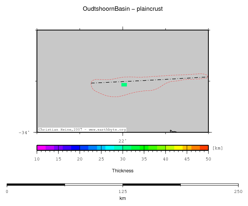 Oudtshoorn Basin location map
