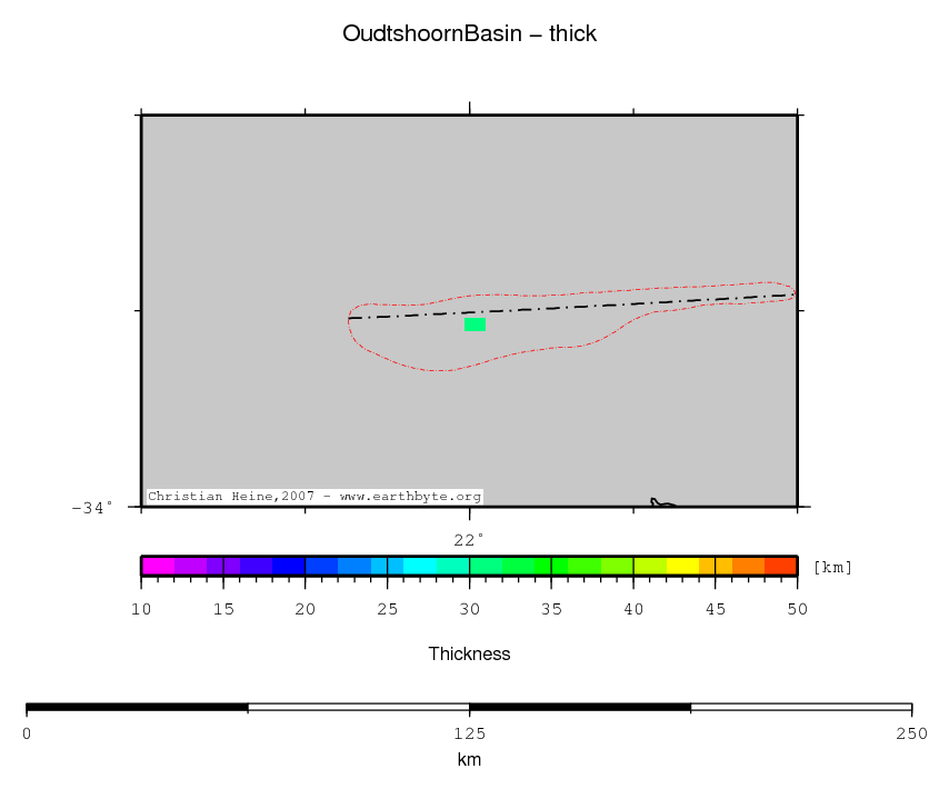 Oudtshoorn Basin location map