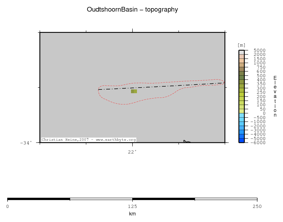 Oudtshoorn Basin location map