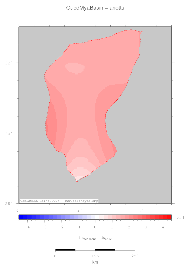 Oued Mya Basin location map