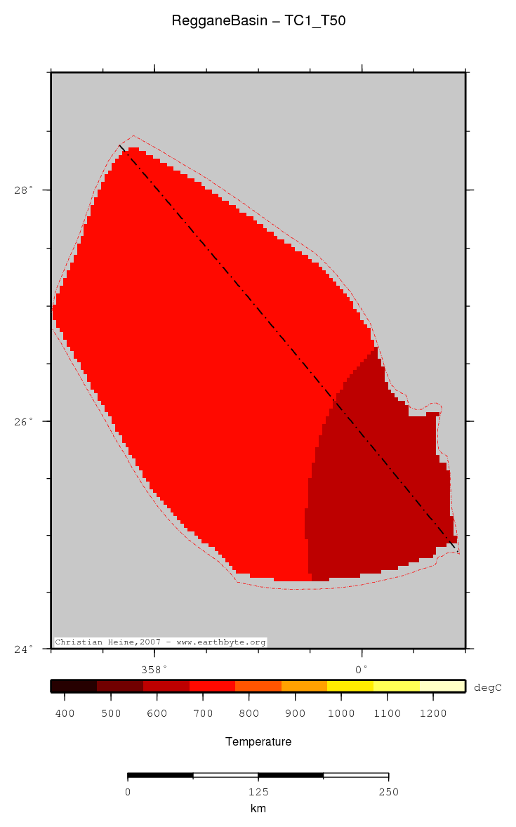 Reggane Basin location map