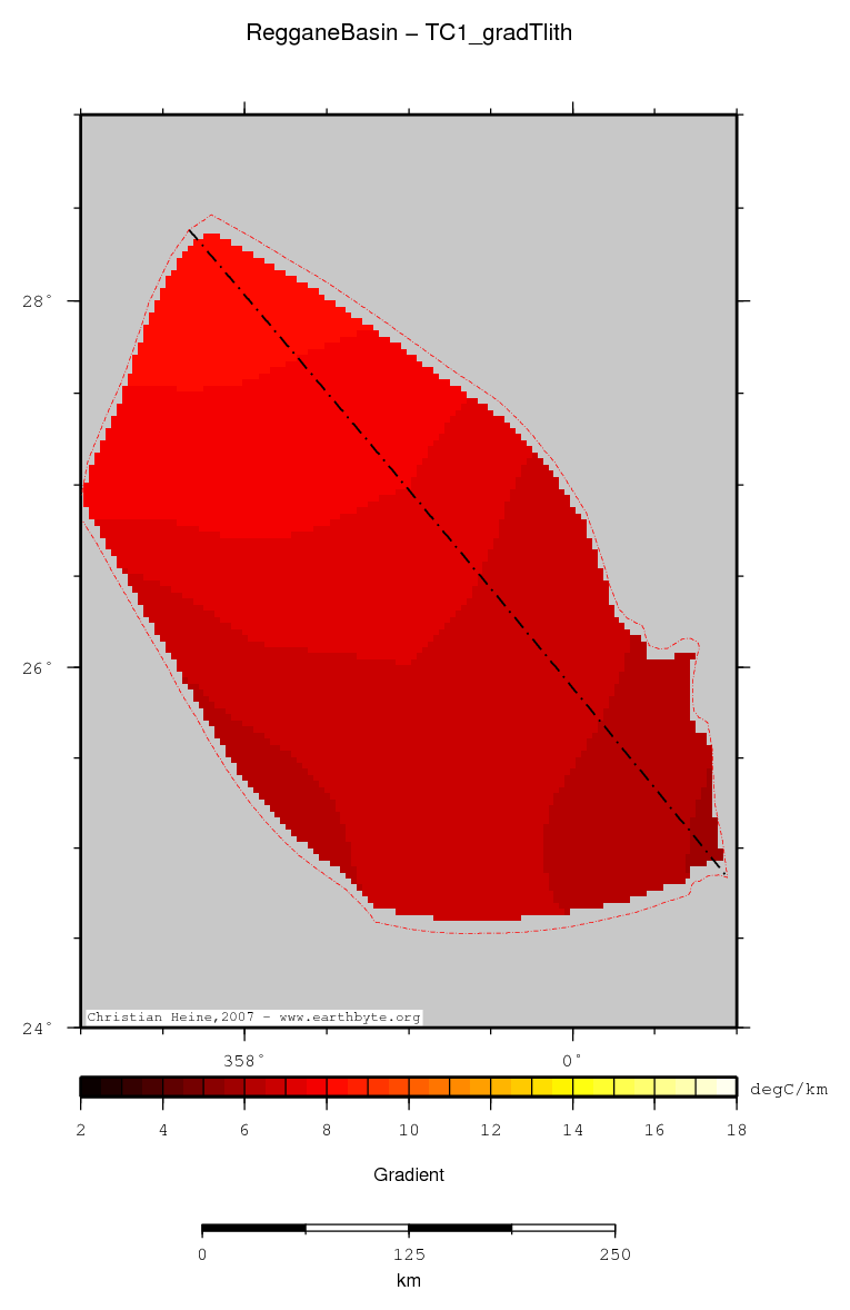 Reggane Basin location map