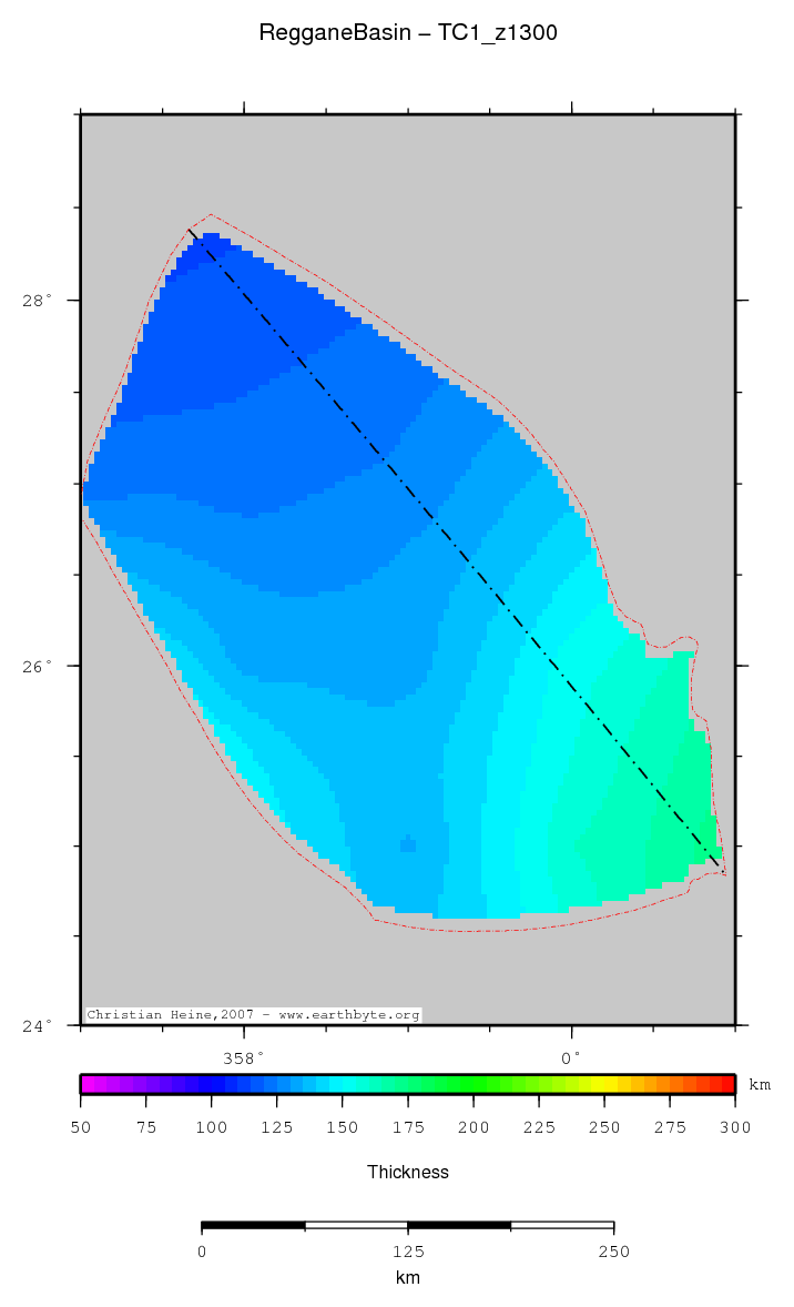 Reggane Basin location map