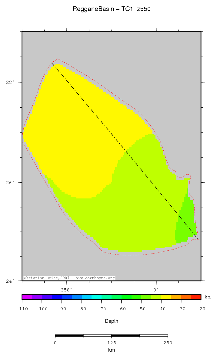 Reggane Basin location map