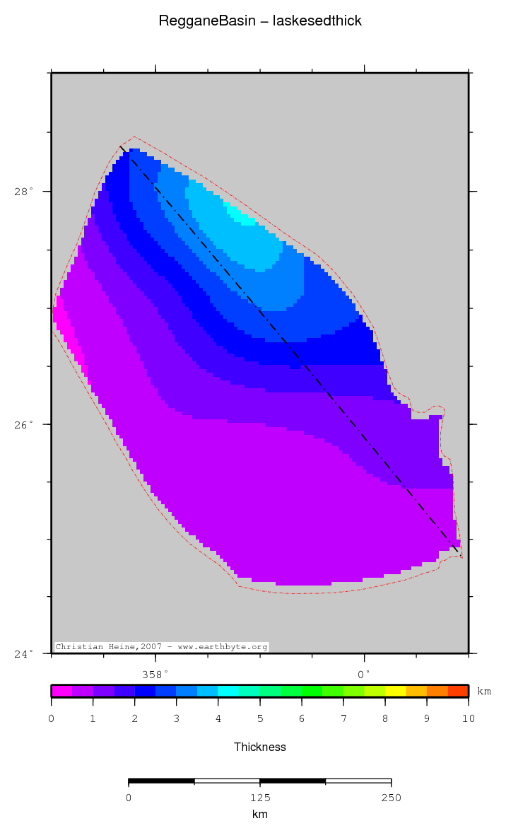 Reggane Basin location map