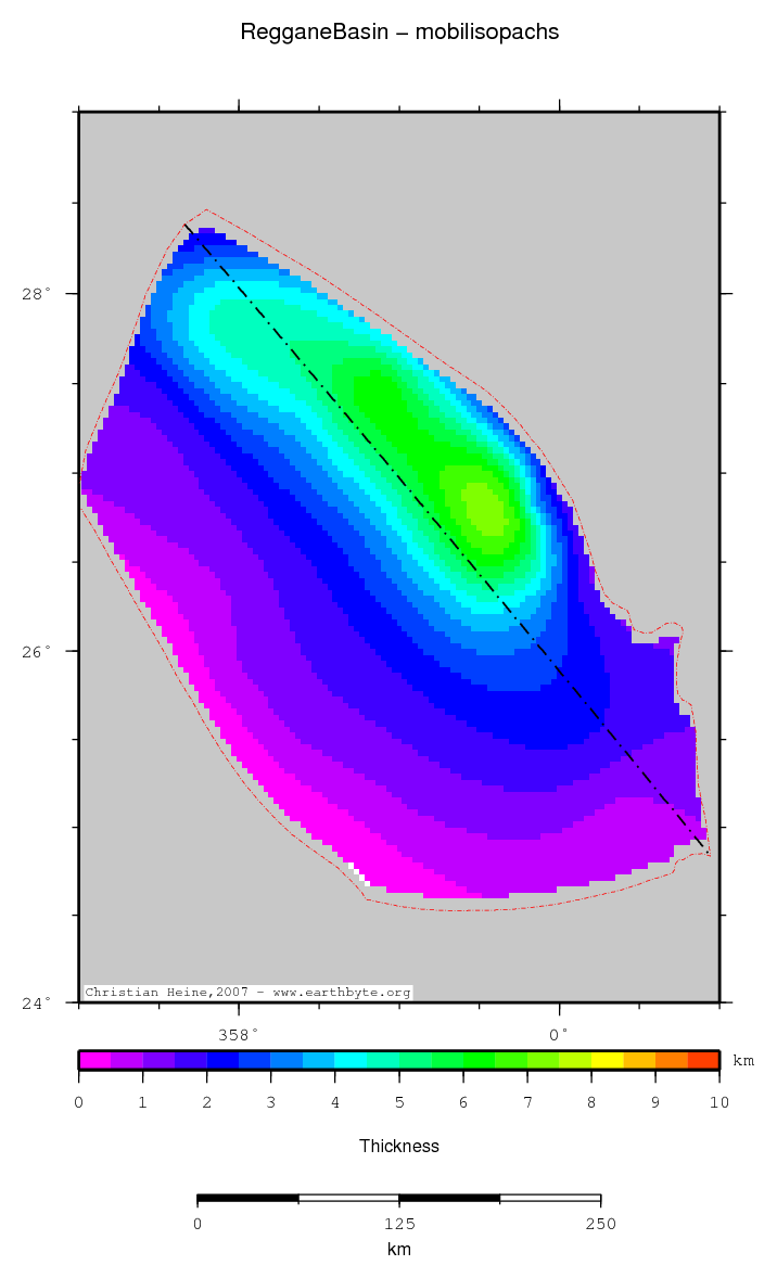 Reggane Basin location map