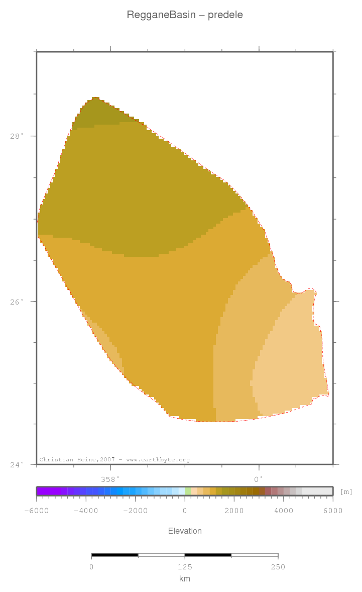 Reggane Basin location map