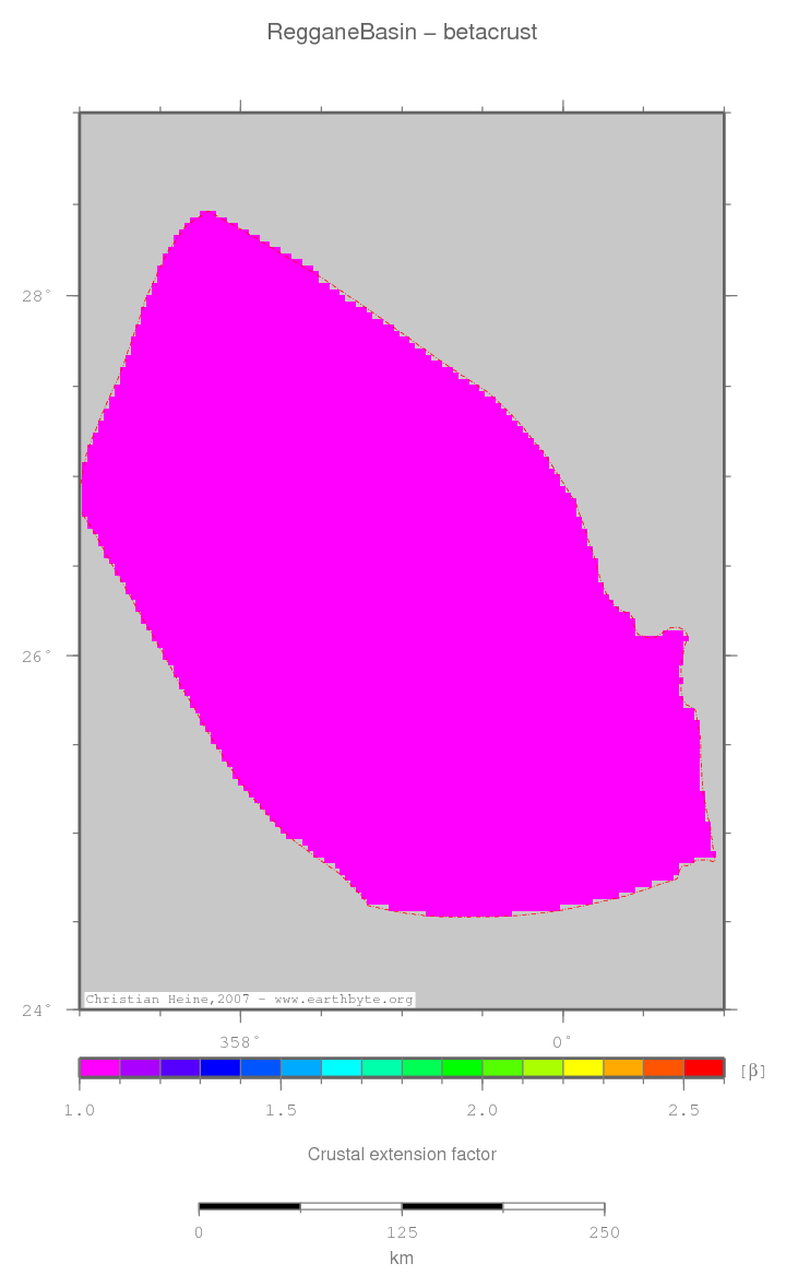 Reggane Basin location map