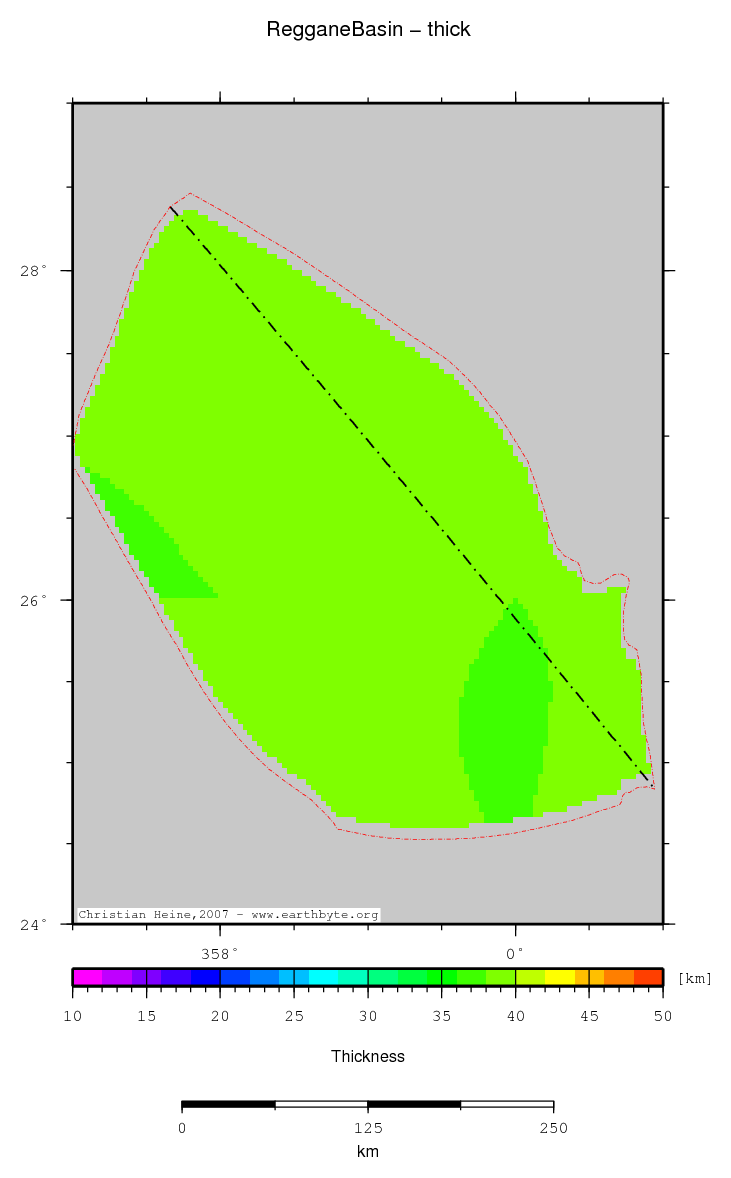 Reggane Basin location map