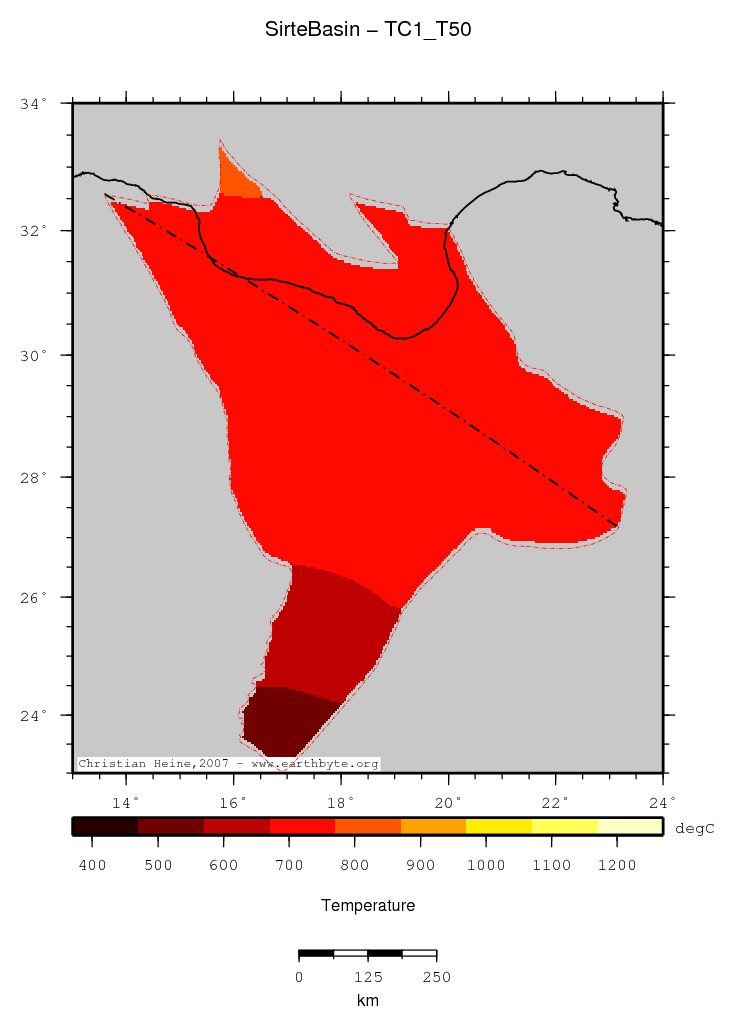 Sirte Basin location map