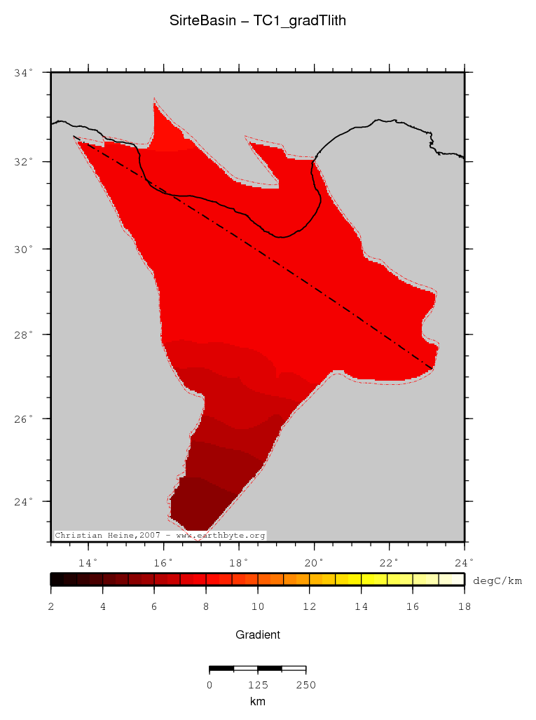 Sirte Basin location map