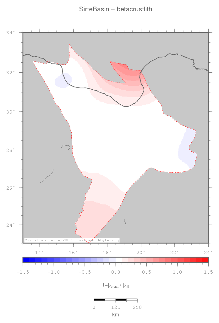 Sirte Basin location map