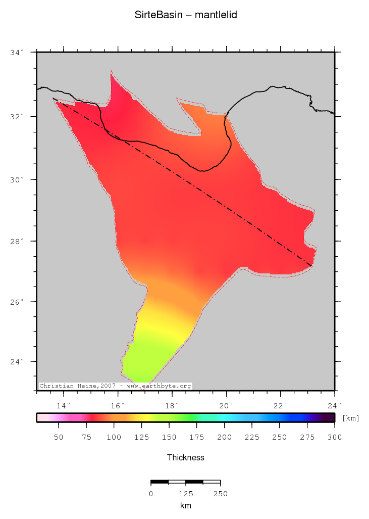 Sirte Basin location map