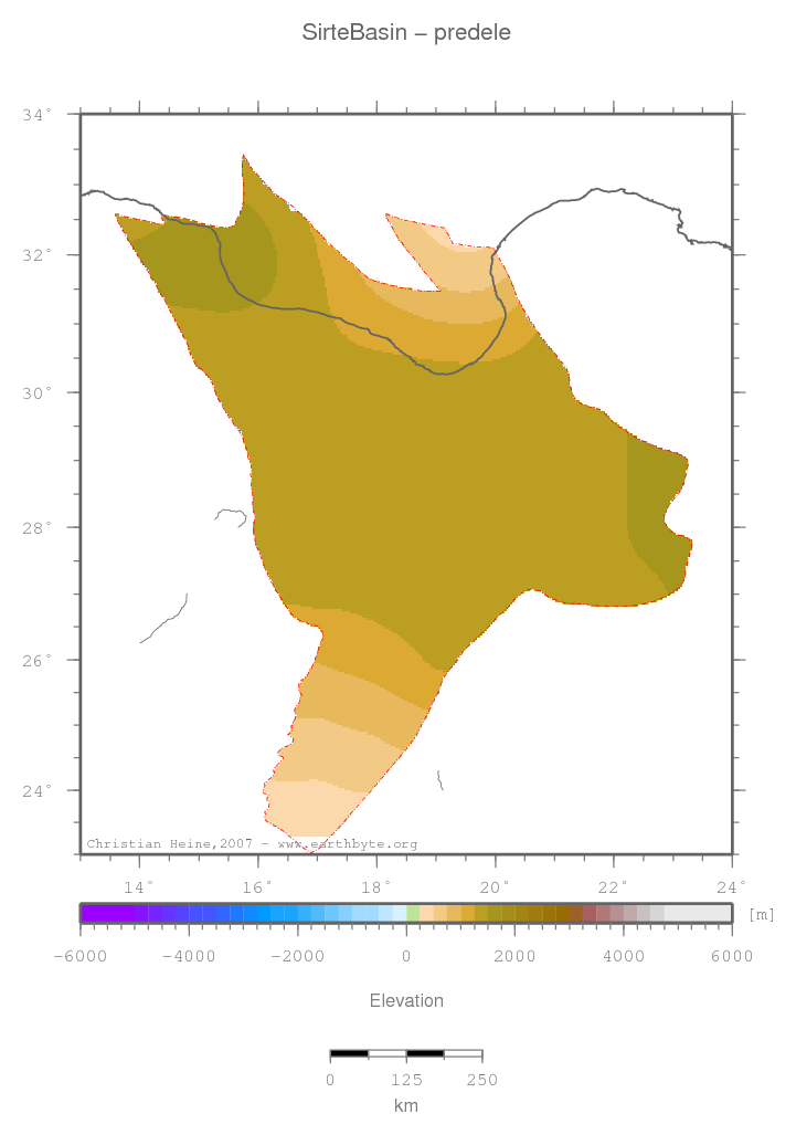 Sirte Basin location map