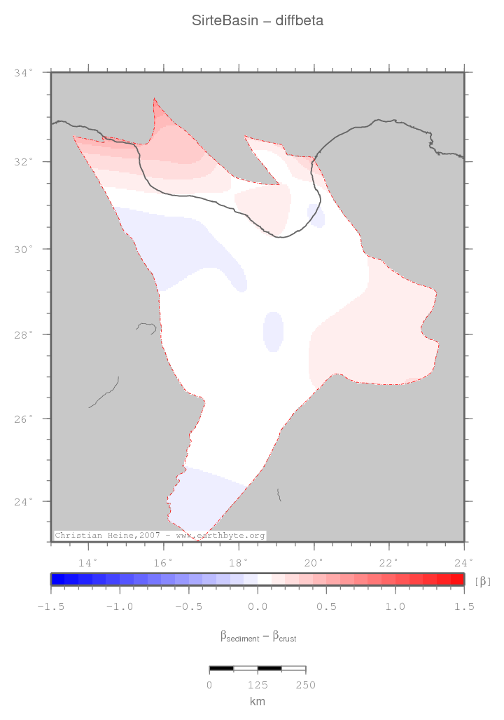 Sirte Basin location map