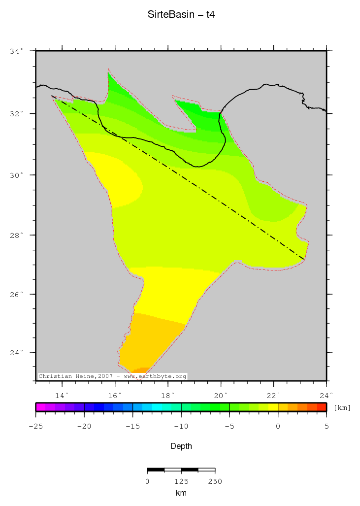 Sirte Basin location map