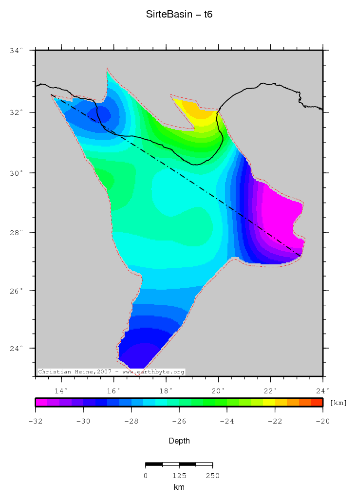 Sirte Basin location map