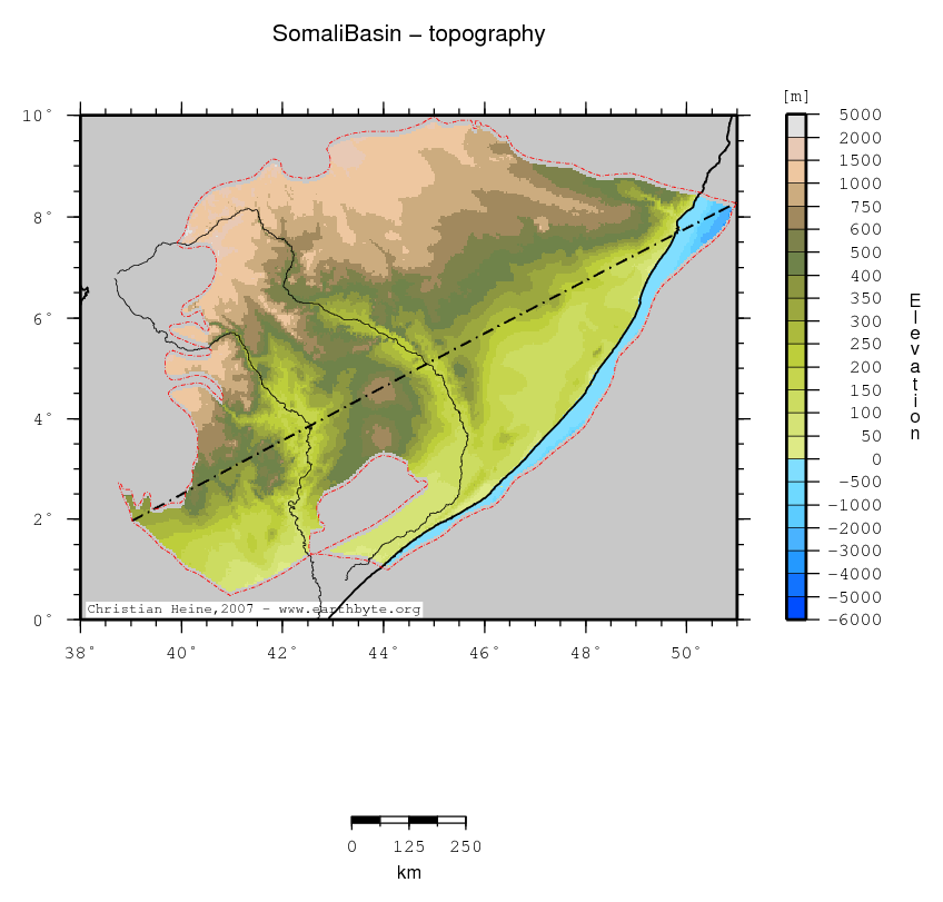 Somali Basin location map