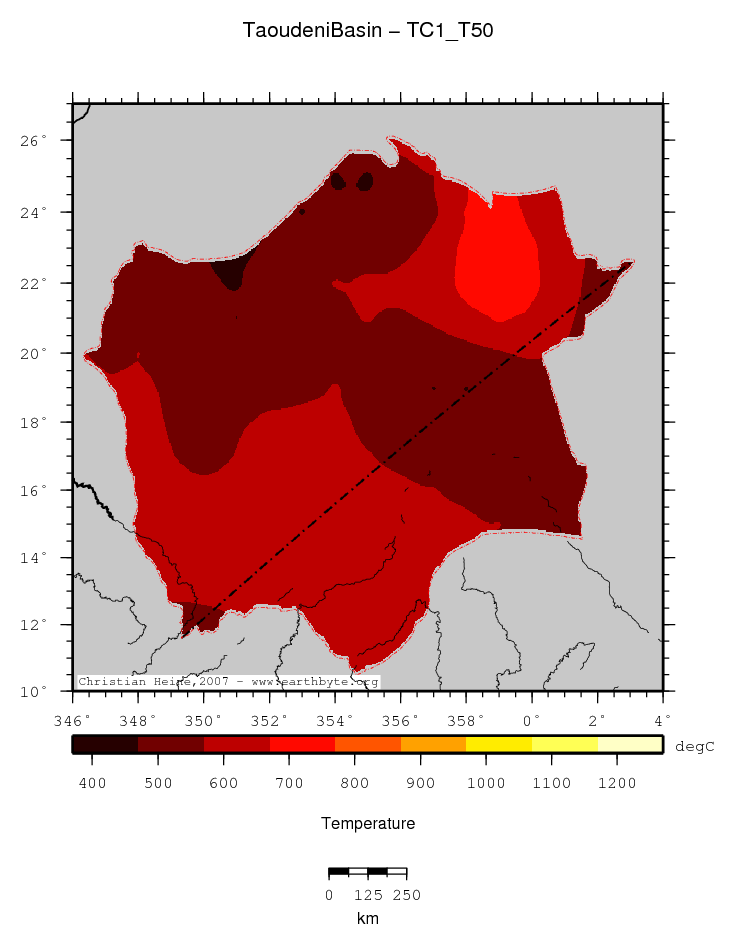 Taoudeni Basin location map