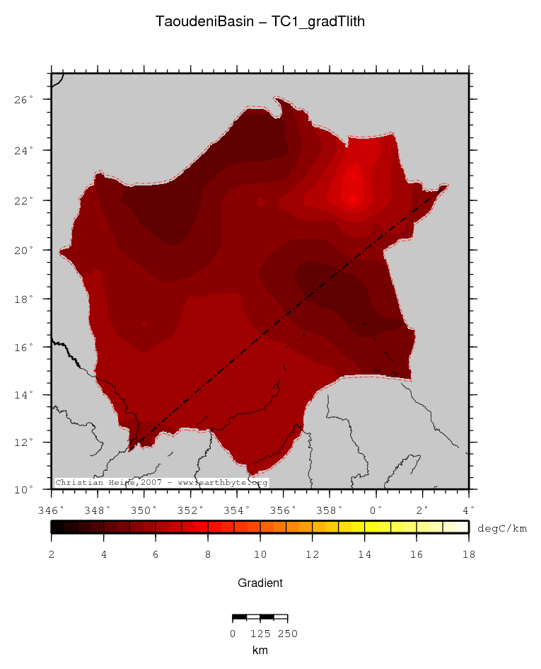 Taoudeni Basin location map