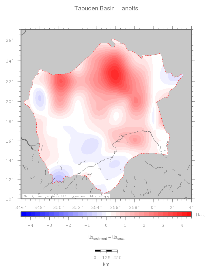 Taoudeni Basin location map