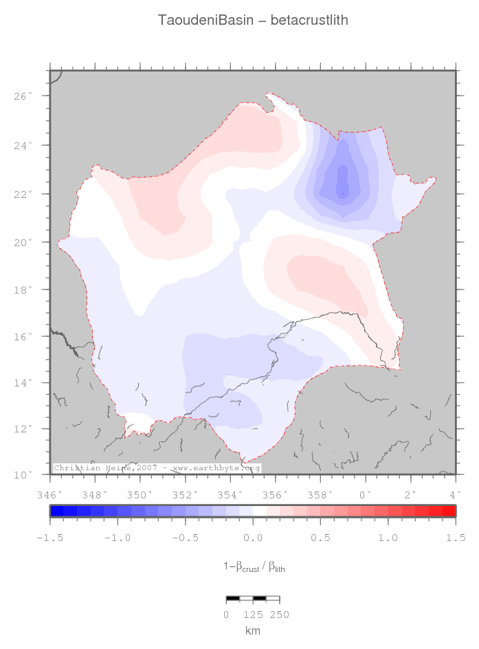 Taoudeni Basin location map