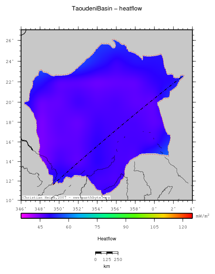 Taoudeni Basin location map