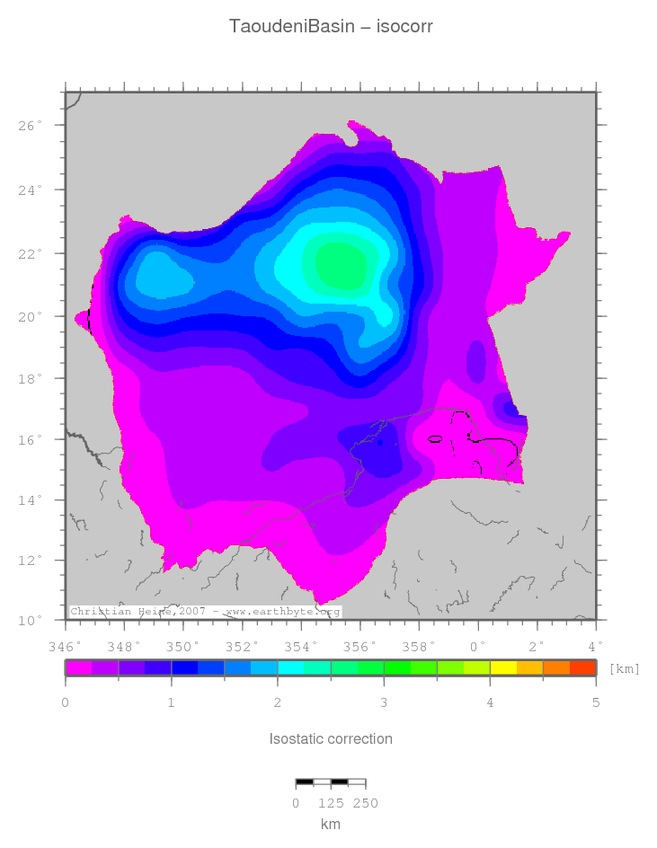 Taoudeni Basin location map