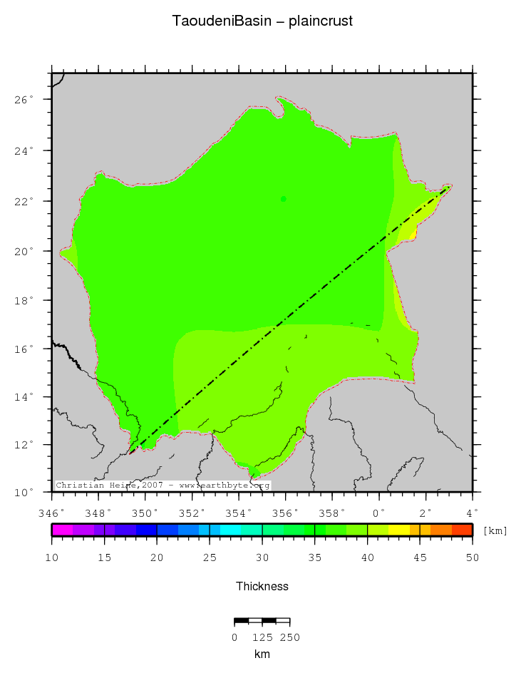 Taoudeni Basin location map