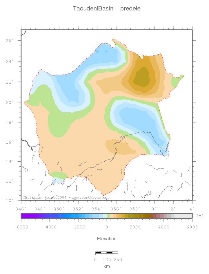 Taoudeni Basin location map