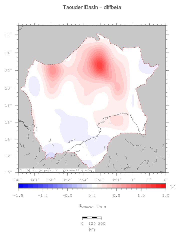 Taoudeni Basin location map