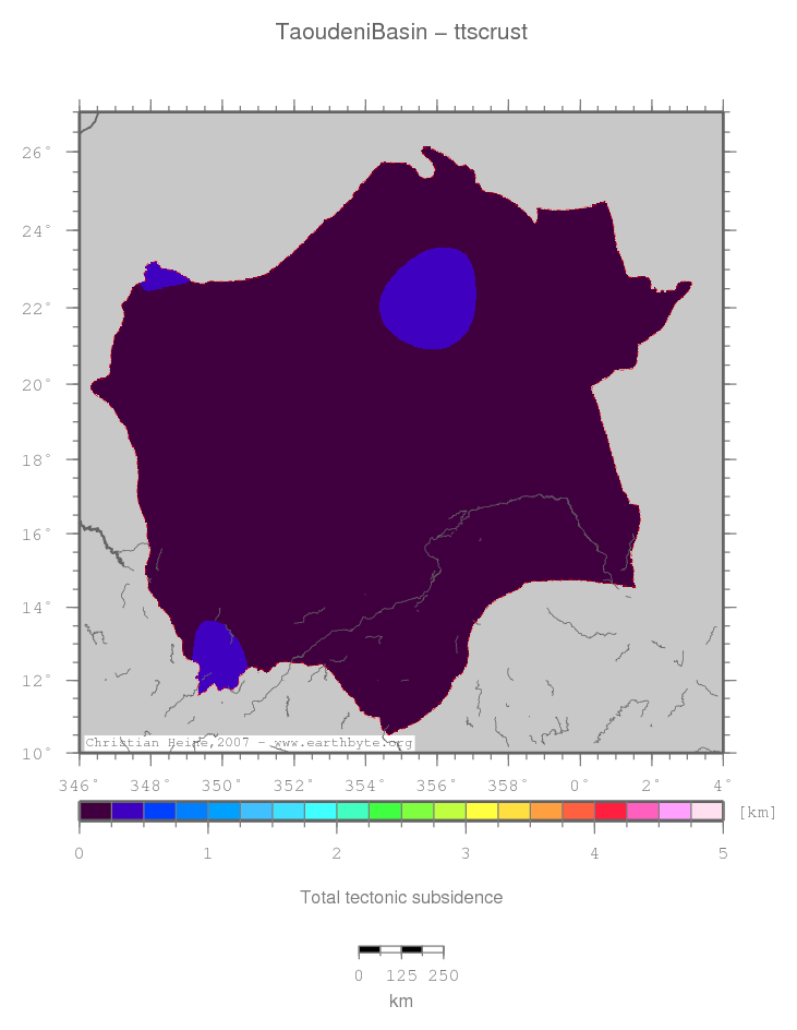 Taoudeni Basin location map