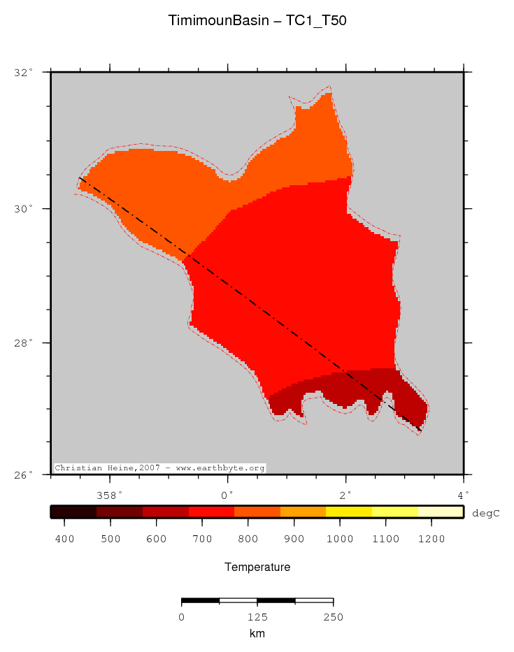 Timimoun Basin location map