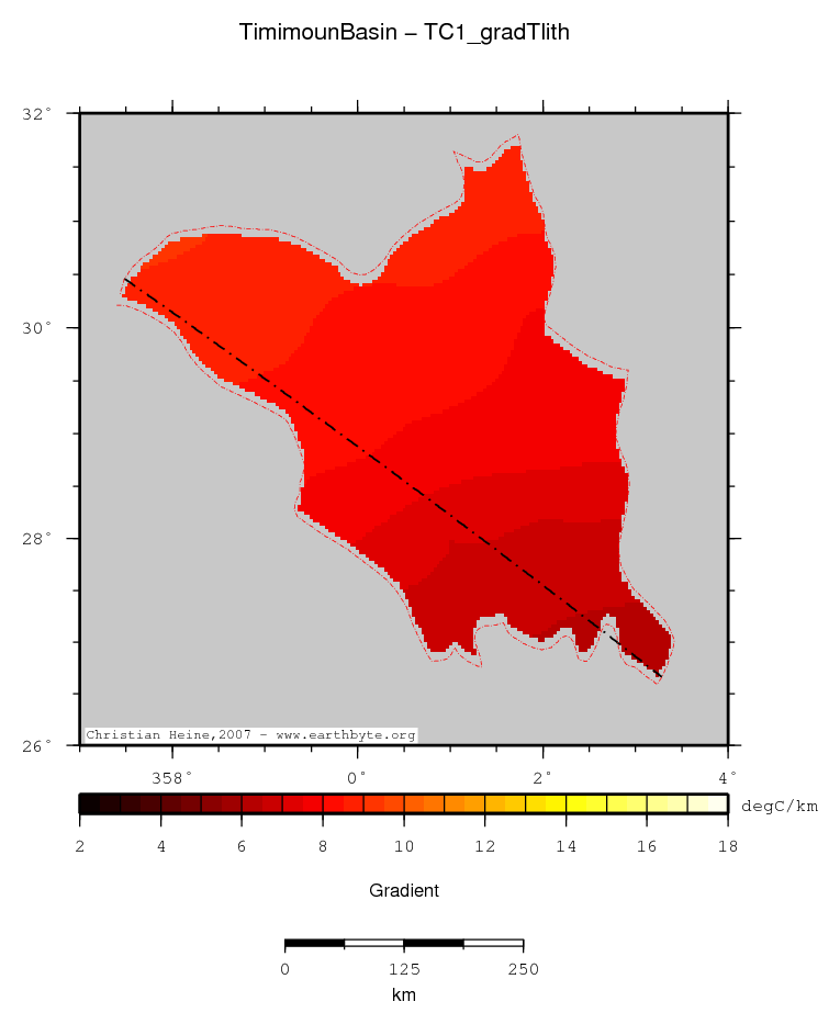 Timimoun Basin location map