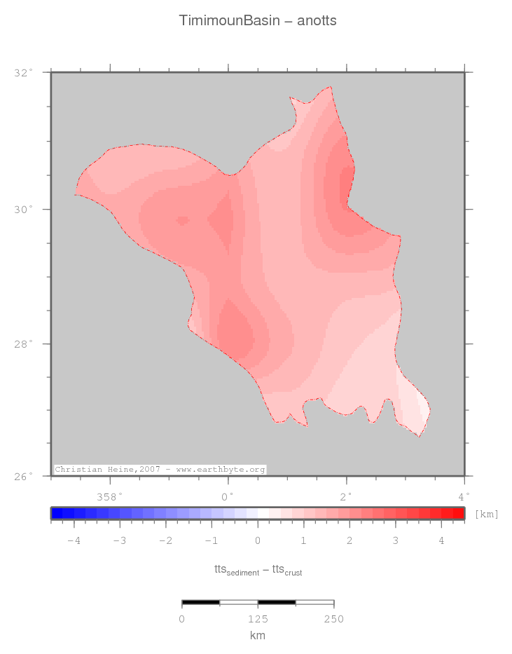 Timimoun Basin location map