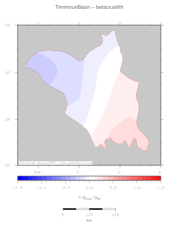 Timimoun Basin location map