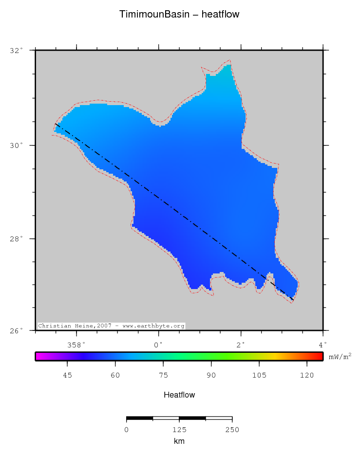 Timimoun Basin location map