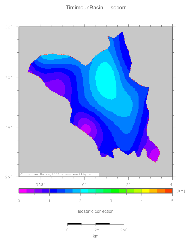 Timimoun Basin location map