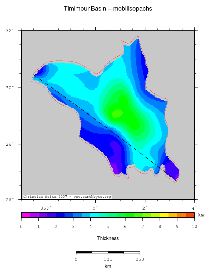 Timimoun Basin location map