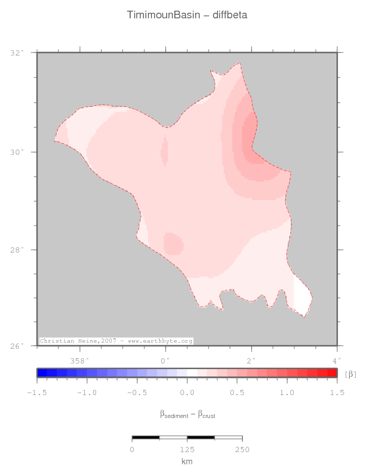 Timimoun Basin location map