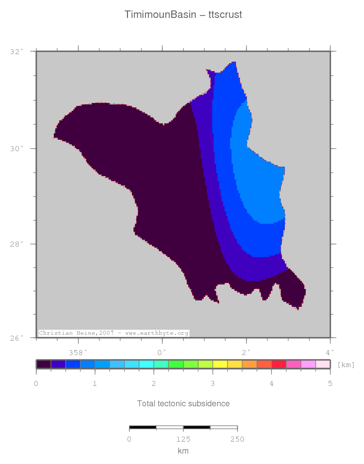 Timimoun Basin location map