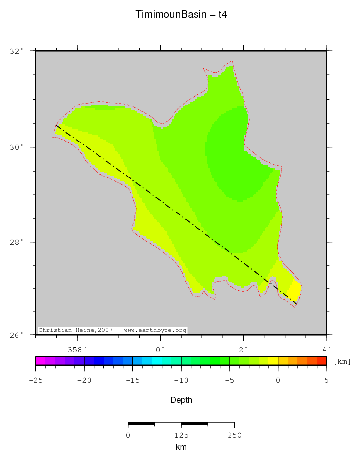 Timimoun Basin location map