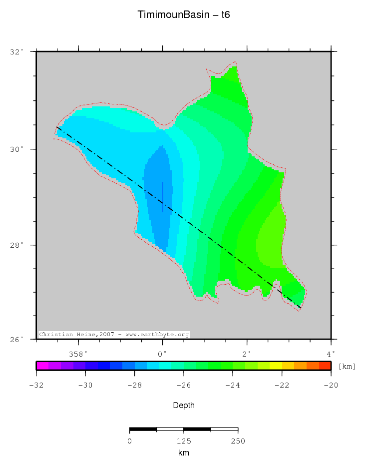 Timimoun Basin location map