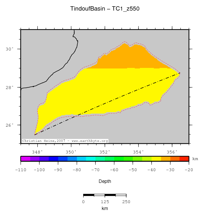 Tindouf Basin location map