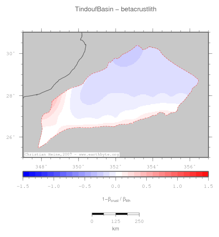 Tindouf Basin location map