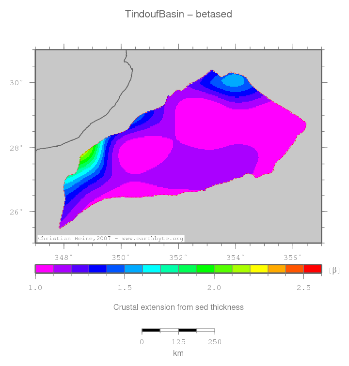 Tindouf Basin location map