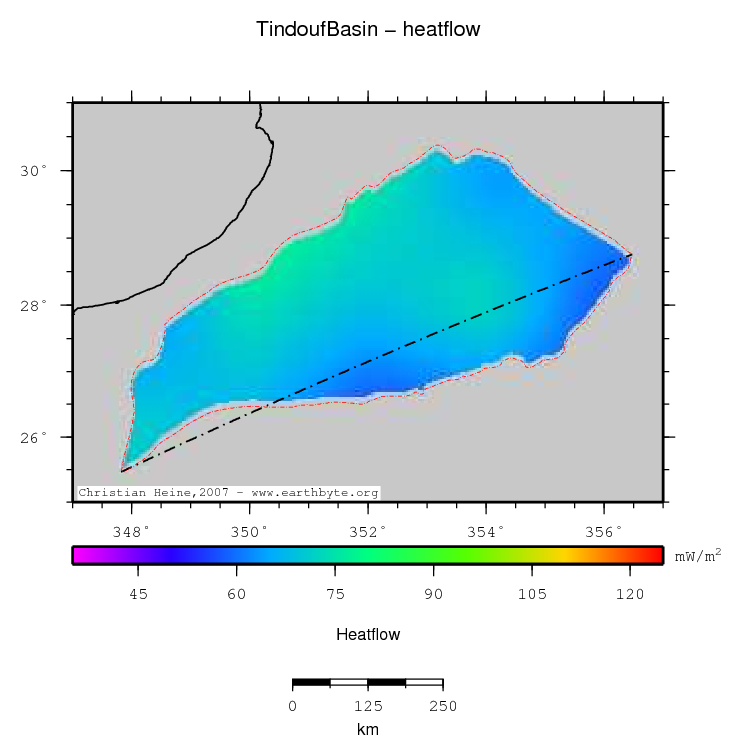 Tindouf Basin location map