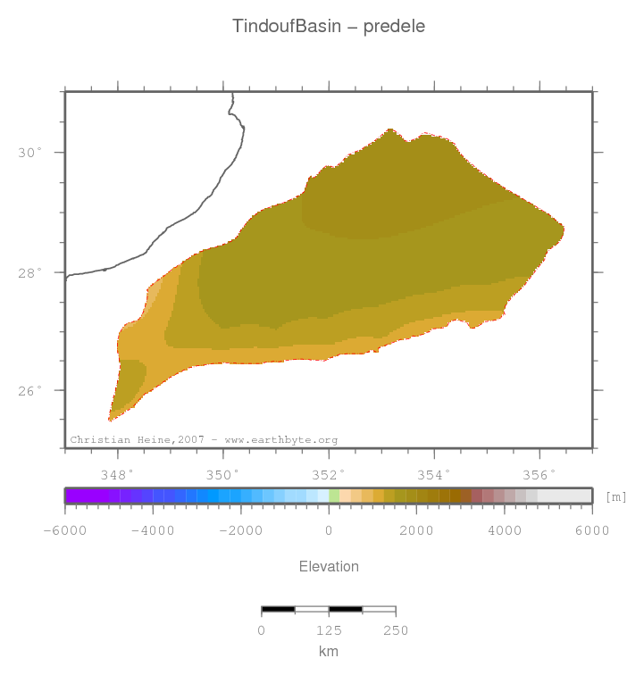 Tindouf Basin location map