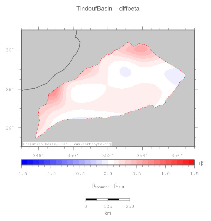 Tindouf Basin location map