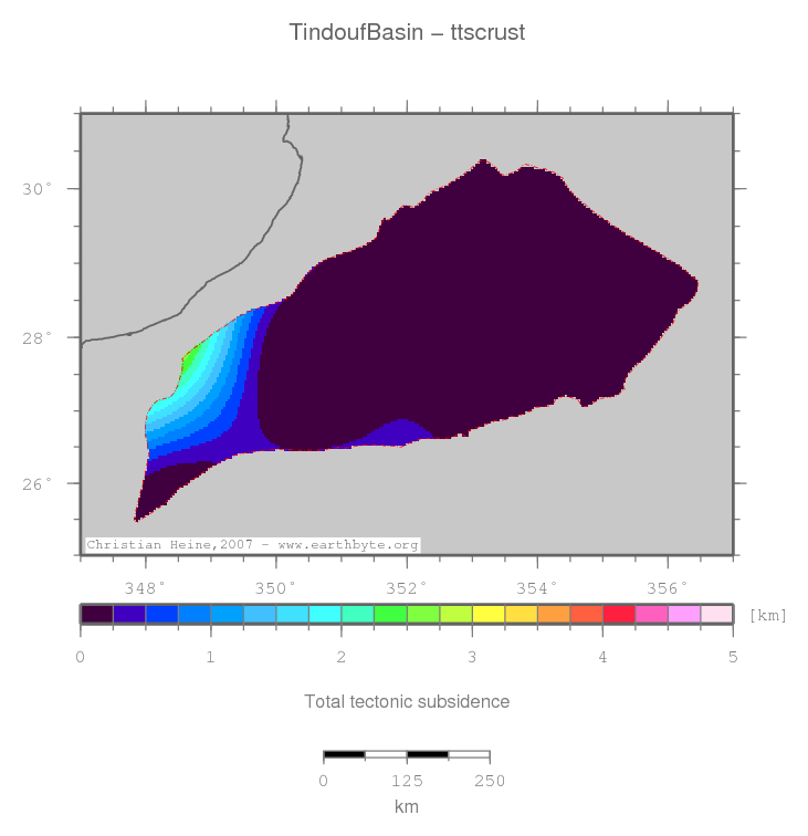 Tindouf Basin location map